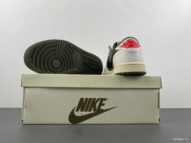 Rep Kickmax SCOTT JORDAN OG LOW OLIVE 1 X AIR TRAVIS MEDIUM DM7866-200 0717